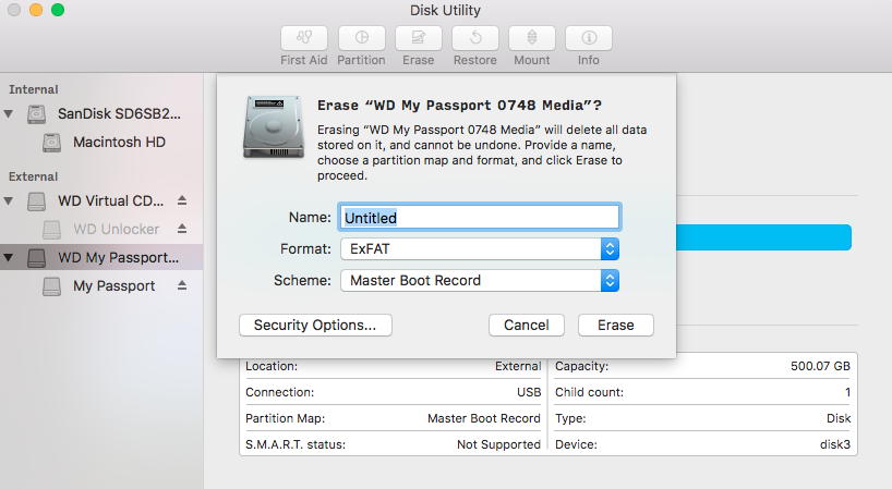 How To Configure A Wd Passport For Mac